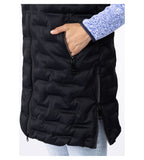 Damen Wattierte lange Steppweste Tessy