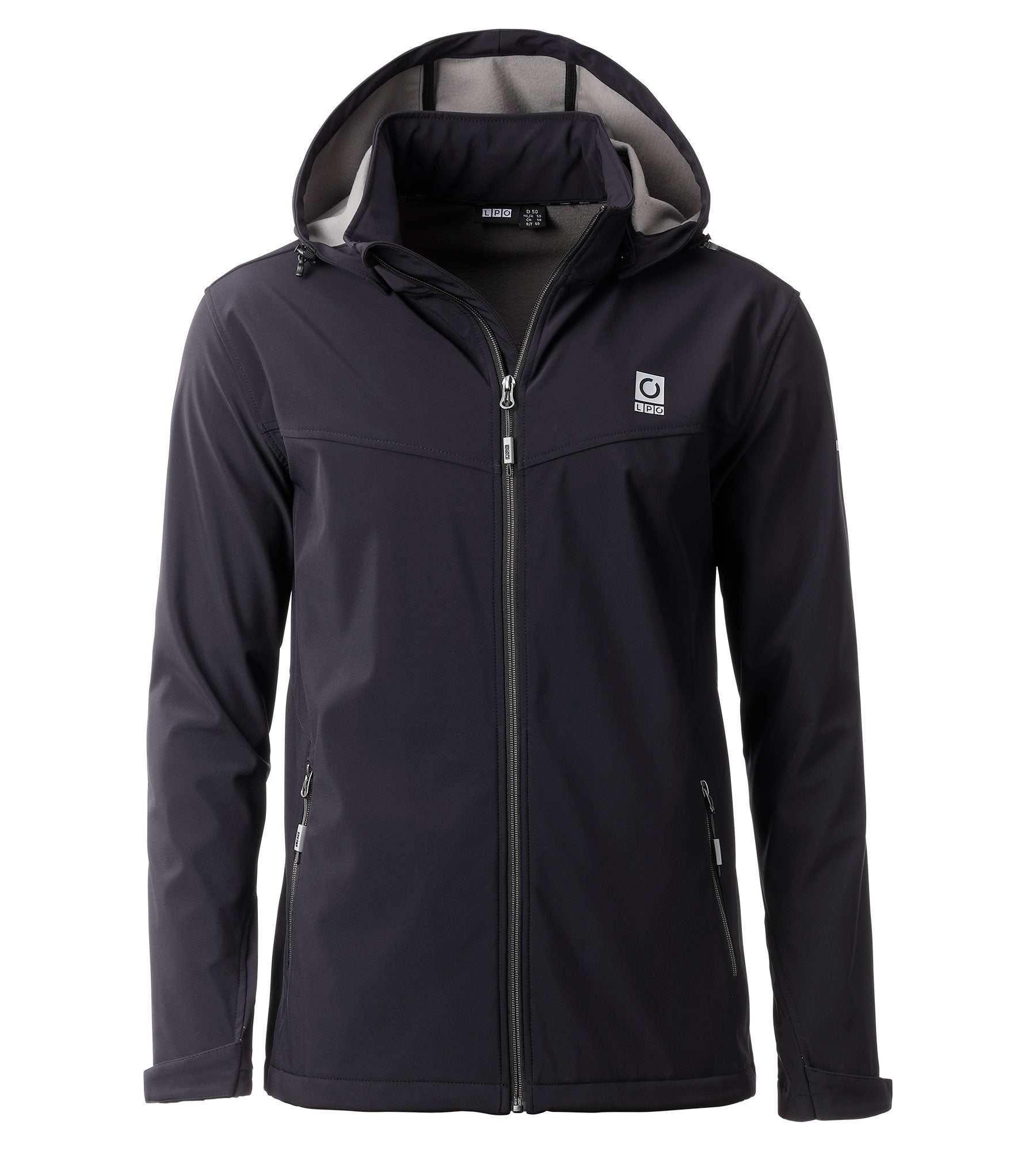 LPO Softshelljacke mit Fleecefutter - Melvin in Farbe schwarz, Herren