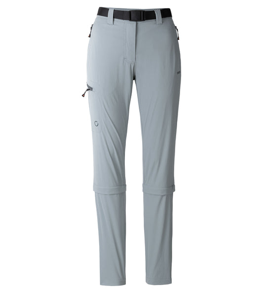 LPO Zip-Off-Hose, Trekkinghose - Coralie in Farbe graugrün, Damen