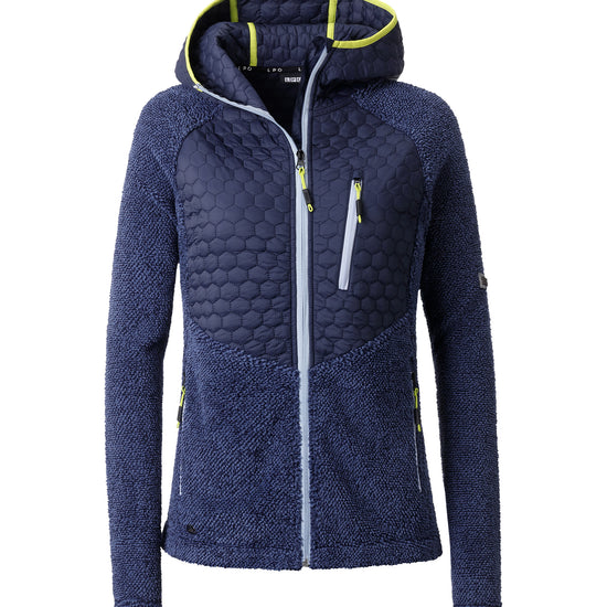 LPO Hybridjacke, Fleecejacke - Fedora in Farbe dunkelblau, Damen