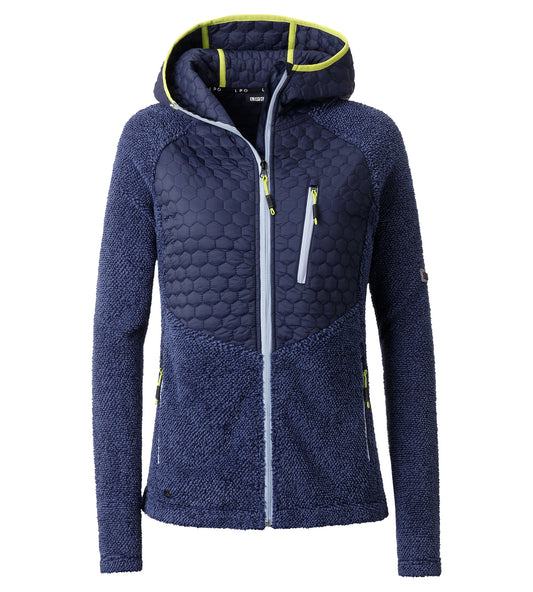 LPO Hybridjacke, Fleecejacke - Fedora in Farbe dunkelblau, Damen