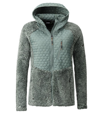 LPO Hybridjacke, Fleecejacke - Fedora in Farbe dunkelgrün, Damen