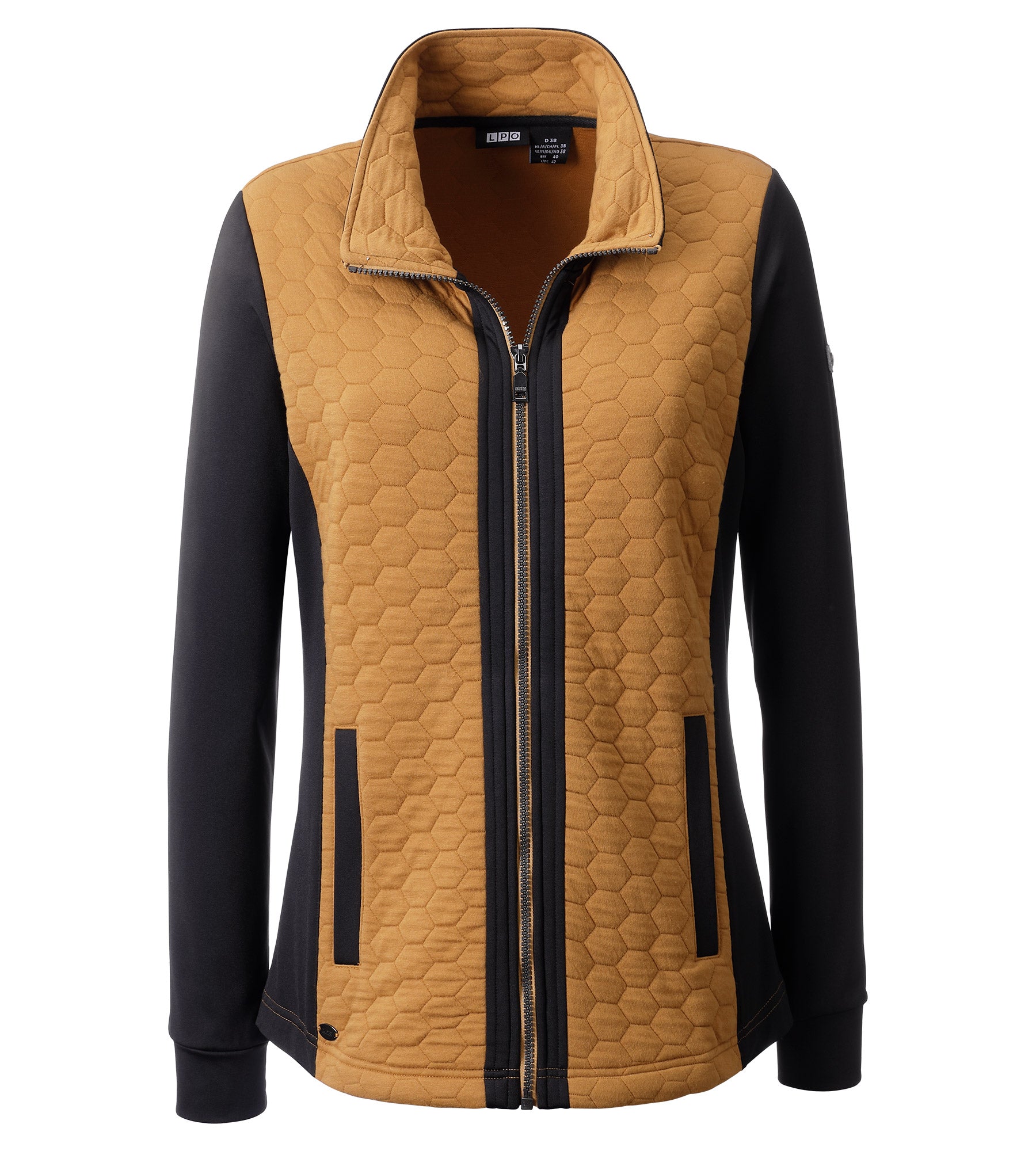 LPO Fleecejacke, Steppfleece - Debora in Farbe ocker, Damen