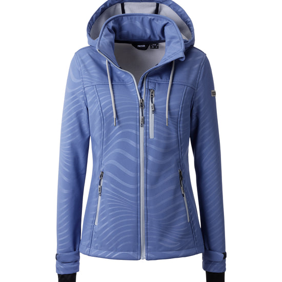 LPO Softshelljacke, gemustert - Sarina in Farbe blau, Damen