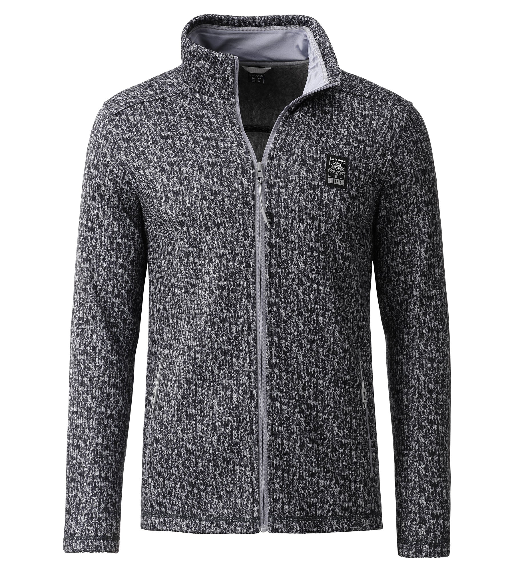 LPO Fleecejacke, Strickjacke - Aron in Farbe dunkelgrau, Herren