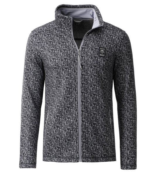 LPO Fleecejacke, Strickjacke - Aron in Farbe dunkelgrau, Herren