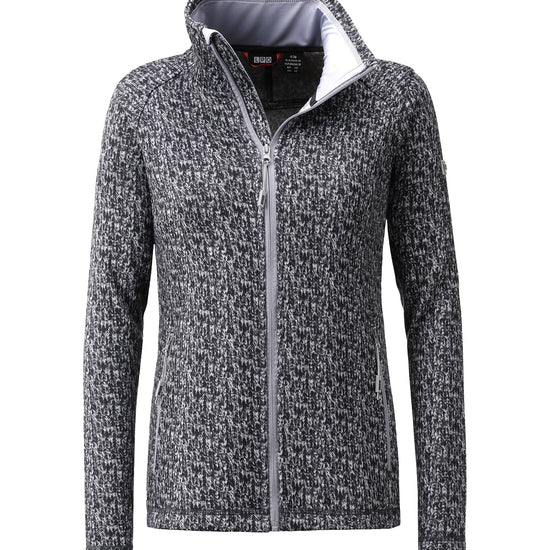 LPO Fleecejacke, Strickjacke - Lovis in Farbe dunkelgrau, Damen