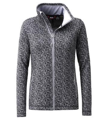 LPO Fleecejacke, Strickjacke - Lovis in Farbe dunkelgrau, Damen