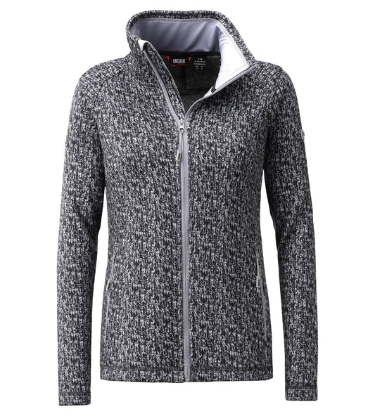 LPO Fleecejacke, Strickjacke - Lovis in Farbe dunkelgrau, Damen