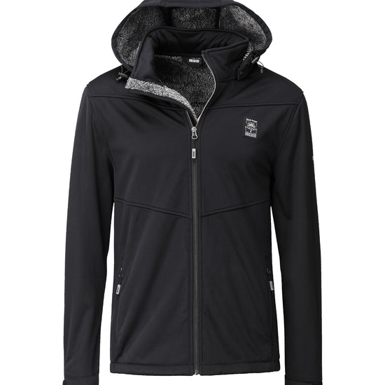 LPO Softshelljacke mit Langhaarfleece - Laron 2 in Farbe schwarz, Herren