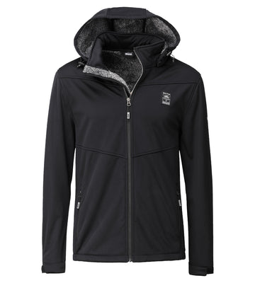 LPO Softshelljacke mit Langhaarfleece - Laron 2 in Farbe schwarz, Herren