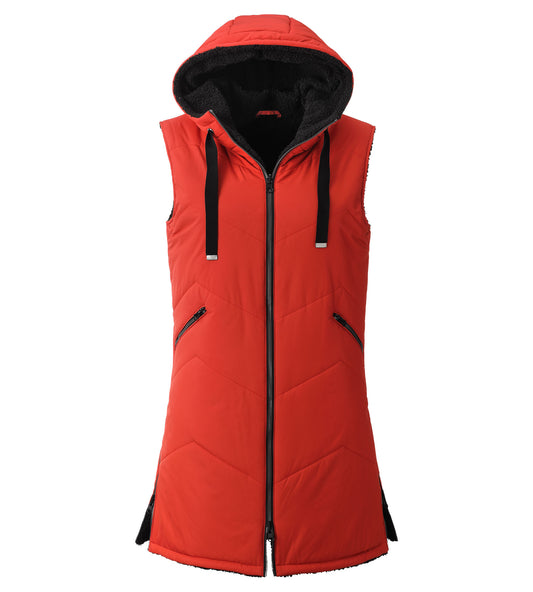LPO Wendeweste, Fleeceweste - Mascho in Farbe rot, Damen