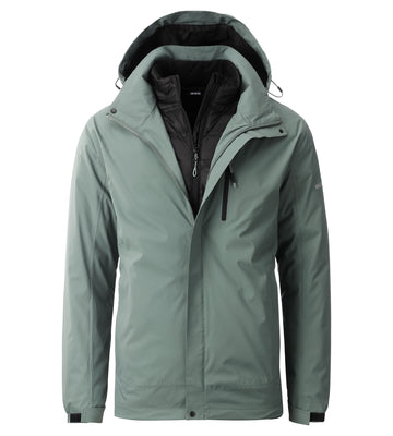 LPO 3 in 1 Jacke, Outdoorjacke Kosmo in Farbe dunkelgrün, Herren