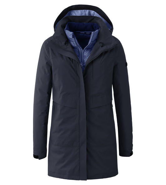 LPO 3 in 1 Parka, Funktionsparka - Mirell in Farbe dunkelblau, Damen