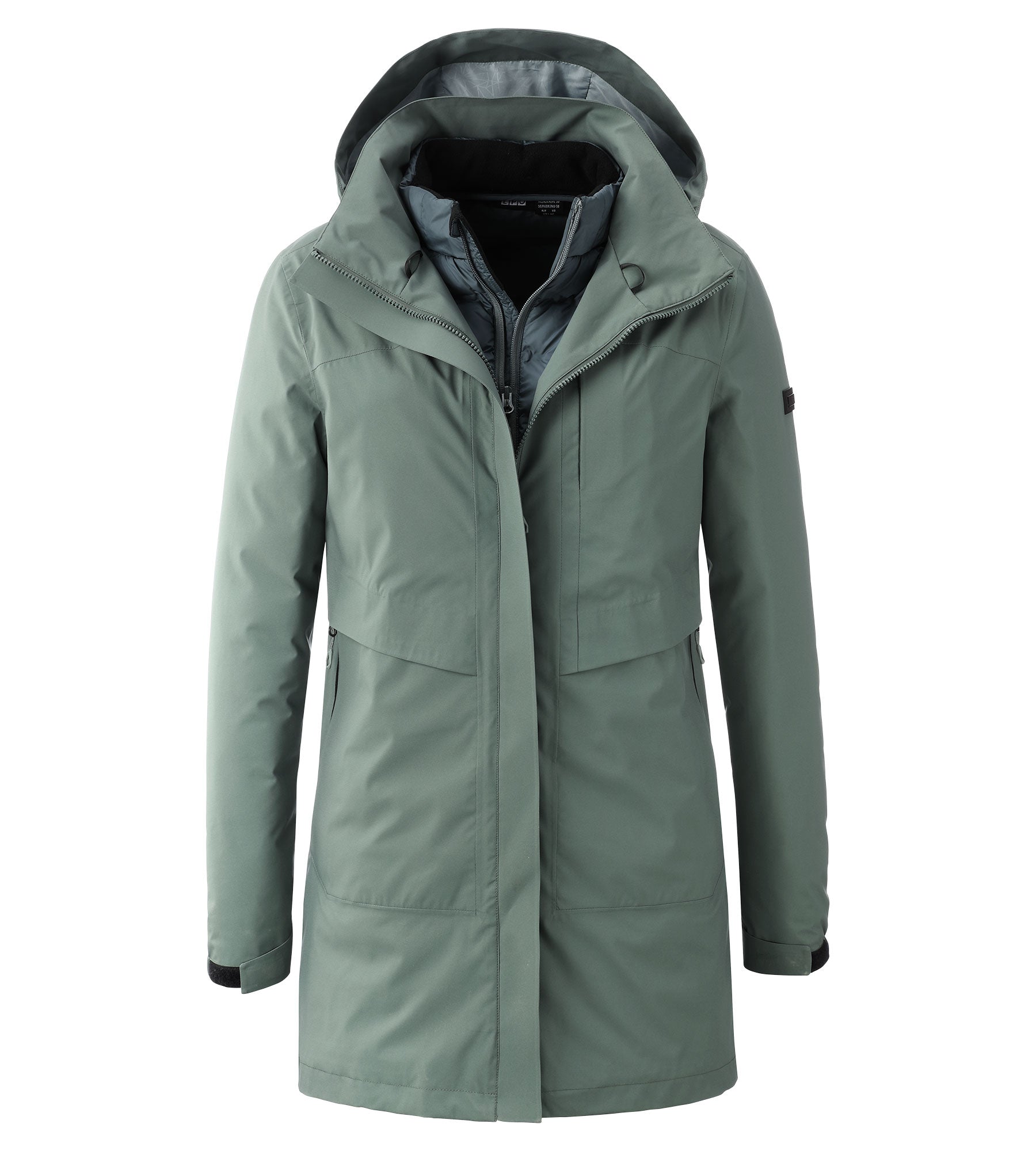 LPO 3 in 1 Parka, Funktionsparka - Mirell in Farbe dunkelgrün, Damen