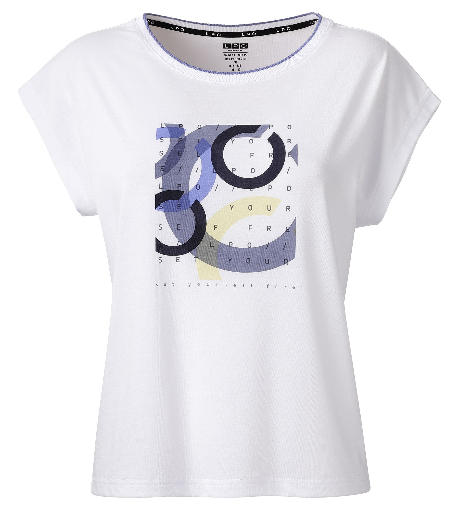 LPO T-Shirt, Sportshirt - Benita in Farbe weiß, Damen