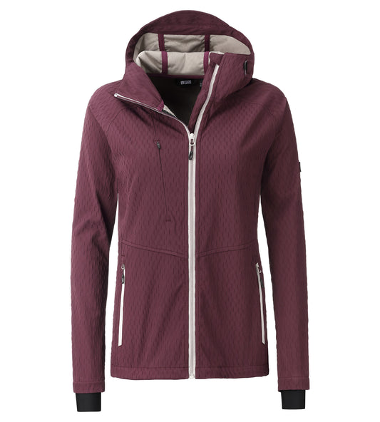 LPO Leichte Softshelljacke - Lia in Farbe bordeaux, Damen