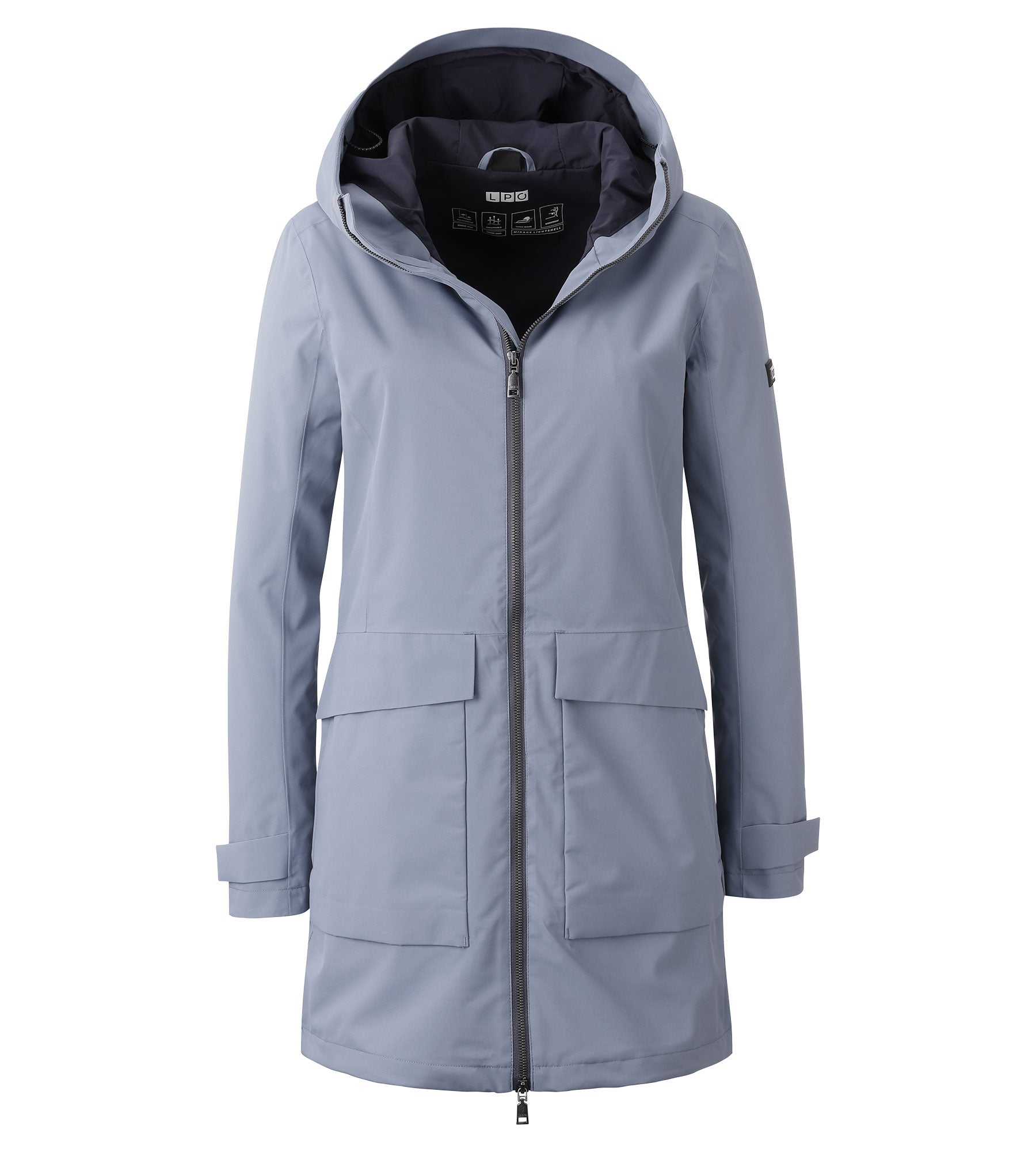 LPO Outdoorparka, wasserdichter Parka - Henriette in Farbe graublau, Damen