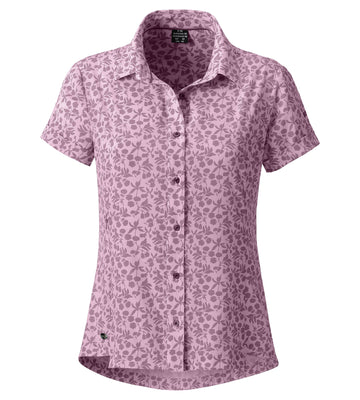 LPO Funktionsbluse, gemusterte Bluse - Nella in Farbe beere, Damen