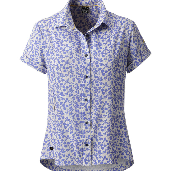 LPO Funktionsbluse, gemusterte Bluse - Nella in Farbe blau, Damen