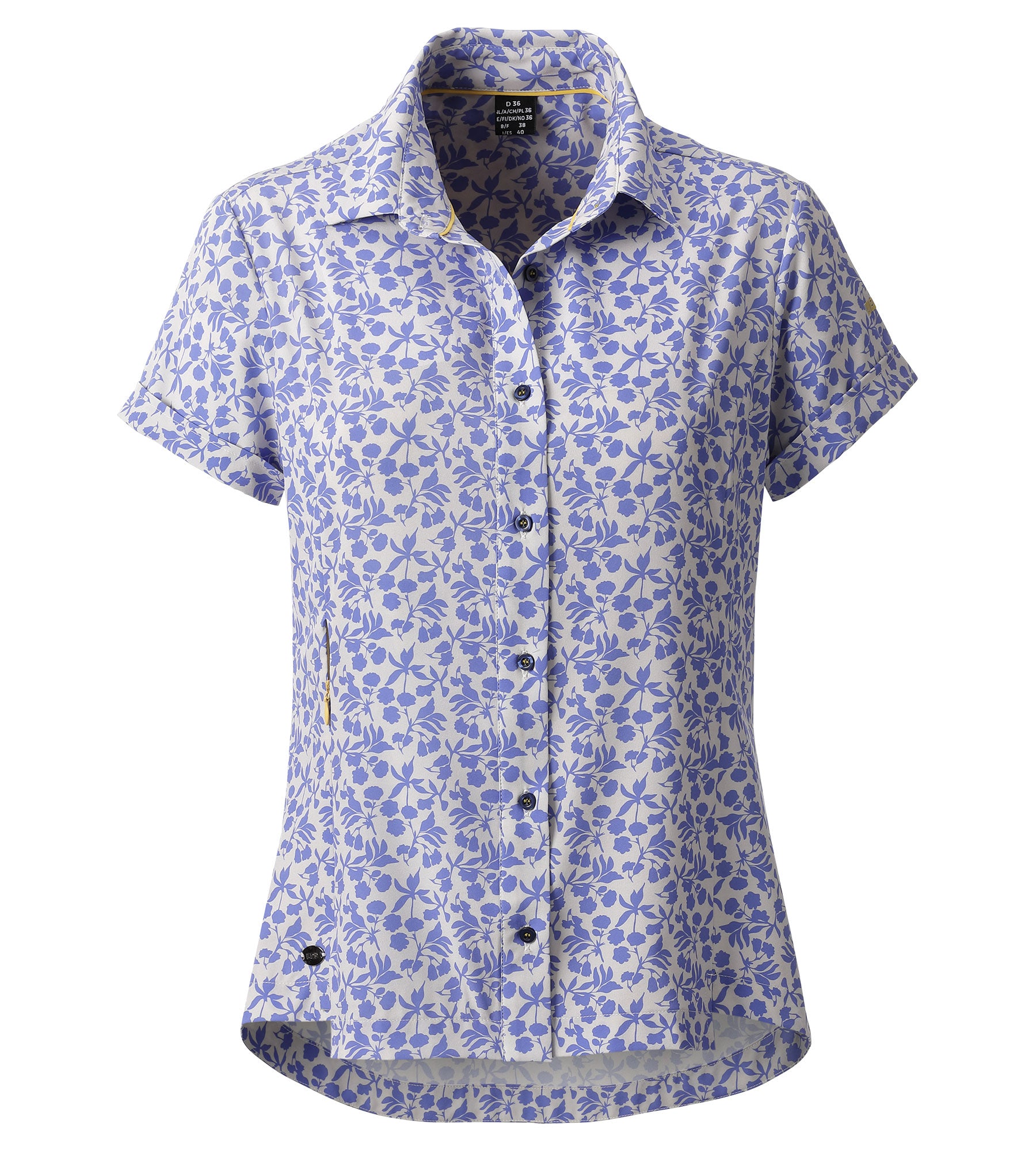 LPO Funktionsbluse, gemusterte Bluse - Nella in Farbe blau, Damen