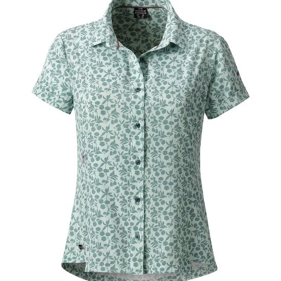 LPO Funktionsbluse, gemusterte Bluse - Nella in Farbe petrol, Damen