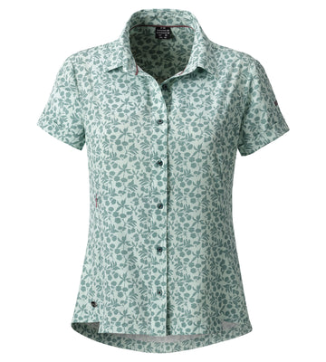 LPO Funktionsbluse, gemusterte Bluse - Nella in Farbe petrol, Damen