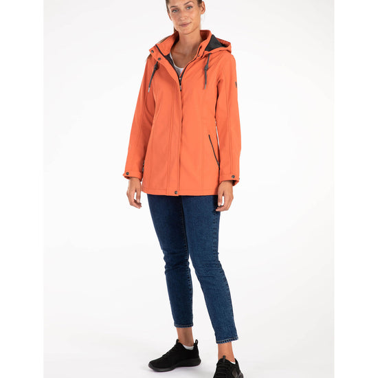 LPO Softshellmantel, mit Fleece - Neeke in Farbe koralle, Damen