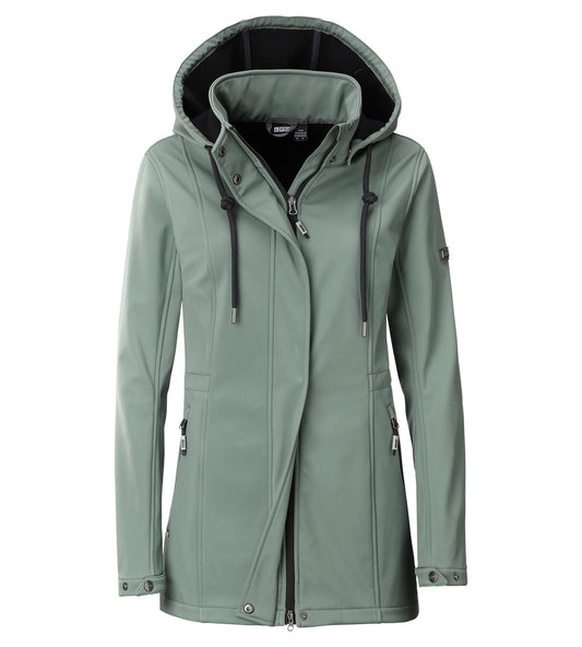 LPO Softshellmantel, mit Fleece - Neeke in Farbe dunkelgrün, Damen