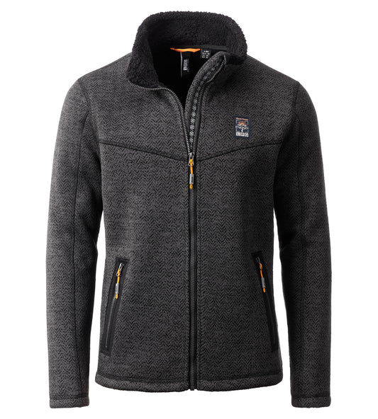LPO Fleecejacke - James in Farbe dunkelgrau, Herren